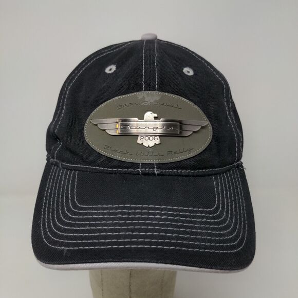 Sturgis Men's Strapback Black Hills Rally 2006 Hat Black OSFA 3D Metal Logo - Picture 3 of 12